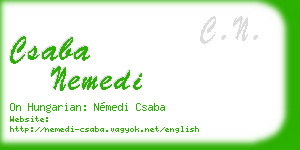 csaba nemedi business card